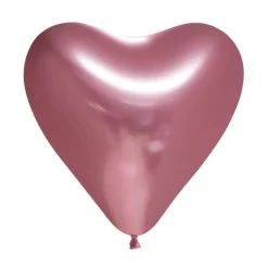 Hjerte Krom Ballonger Rosa