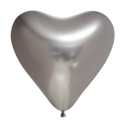 Hjerte Krom Ballonger Sølv
