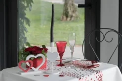 Hjerte Lysestake Hvit