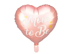Hjerte Mom To Be Folieballong Lyserosa
