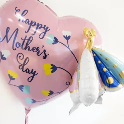 Hjerte Mother's Day Sommerfugl Folieballong