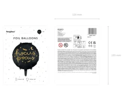 Hocus Pocus Folieballong Svart og Gull