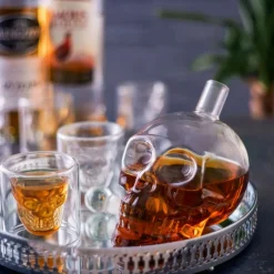Hodeskalle Karaffel og Shotglass
