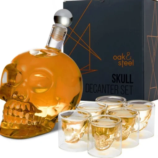 Hodeskalle Karaffel og Shotglass