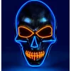Hodeskalle LED Maske Blå