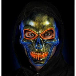 Hodeskalle LED Maske Blå