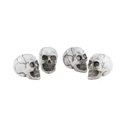 Hodeskaller Halloweenpynt Hvit