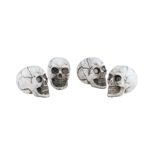 Hodeskaller Halloweenpynt Hvit