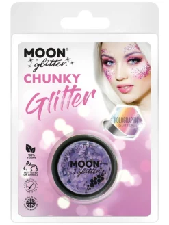 Holografisk Chunky Glitter Lilla