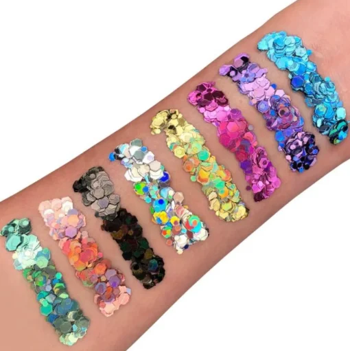 Holografisk Chunky Glitter Gel
