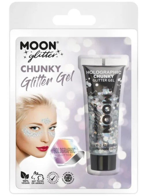 Holografisk Chunky Glitter Gel
