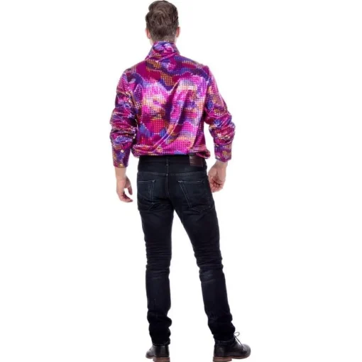 Holografisk Skjorte Lilla