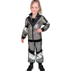Holografisk 80-talls Treningsdress Barnekostyme