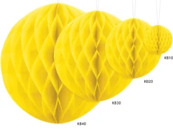 Honeycomb Papirkule Mørk Gul