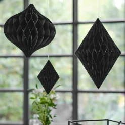Honeycomb Takdekorasjoner Svart