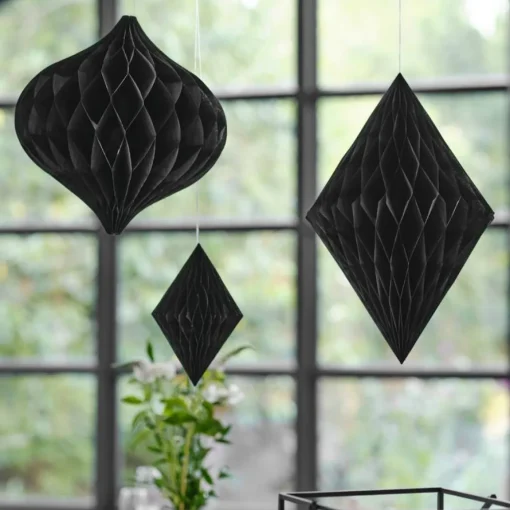 Honeycomb Takdekorasjoner Svart