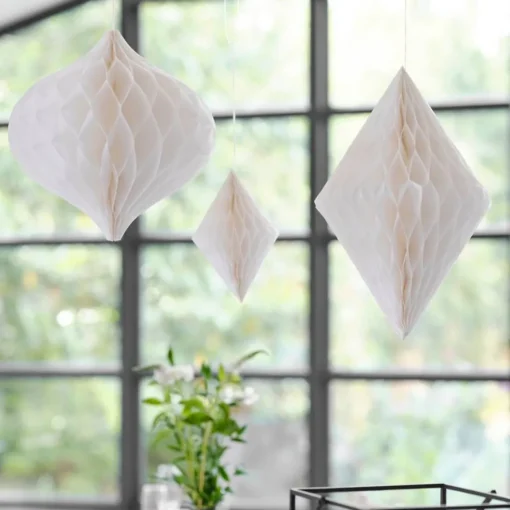 Honeycomb Takdekorasjoner Hvit
