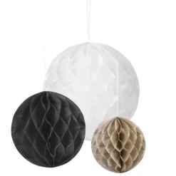 Honeycombs Hvit Svart og Beige