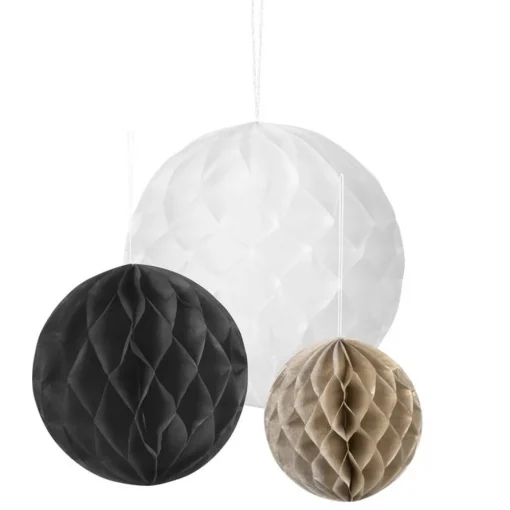 Honeycombs Hvit Svart og Beige