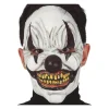 Horror Klovn Latexmaske Hvit og Svart