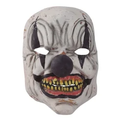 Horror Klovn Latexmaske Hvit og Svart