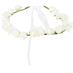 Hårbånd Hvit Blomsterkrans