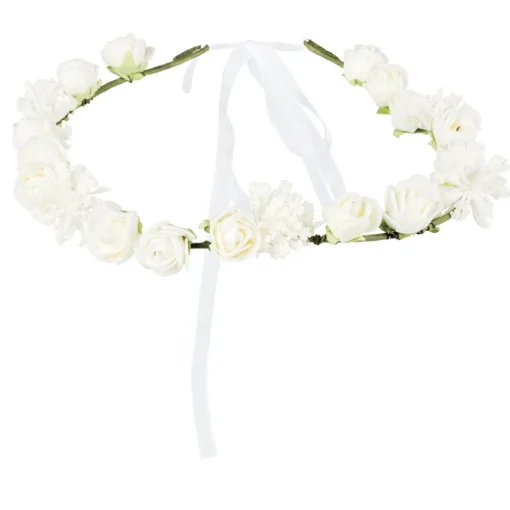 Hårbånd Hvit Blomsterkrans