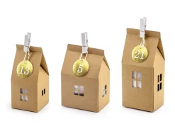Hus Adventsklaender Kraftfarge DIY