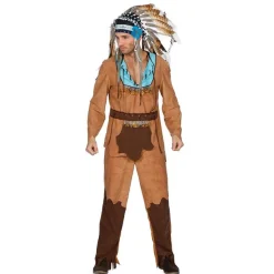 Høvding Indianer Kostyme Brun