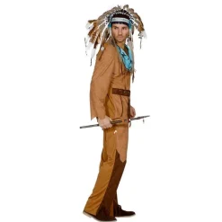 Høvding Indianer Kostyme Brun