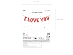 I Love You Folieballong Girlander