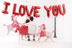 I Love You Folieballong Girlander