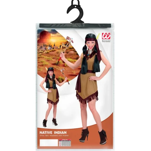 Indianer Kvinne Kostyme