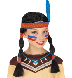 Indianerjente Barneparykk