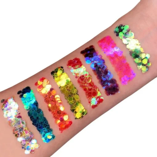 Iriserende Chunky Glitter Gel