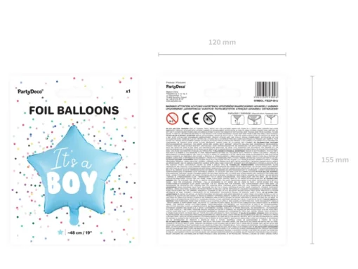Its a Boy Stjerne Folieballong