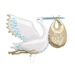 It's A Boy Stork Mega Folieballong