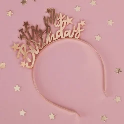 It's My Birthday Hårbøyle Gull
