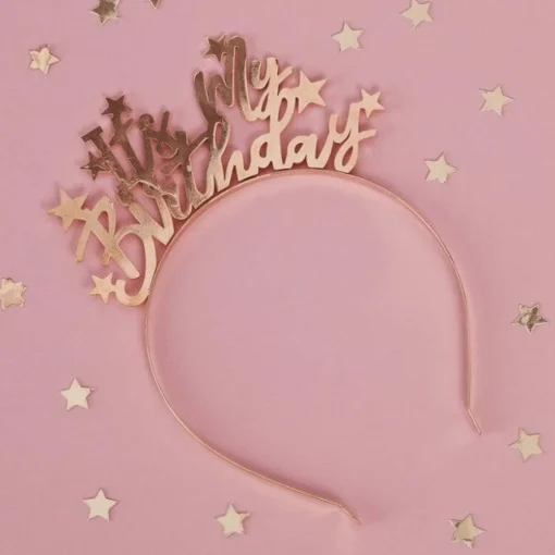 It's My Birthday Hårbøyle Gull