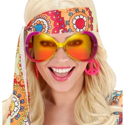 Jackie Hippiebriller Rosa og Gul