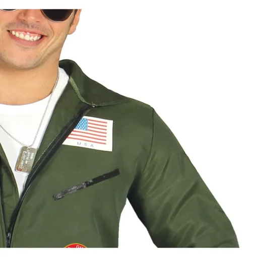 Jagerpilot Heldrakt Kostyme Grønn