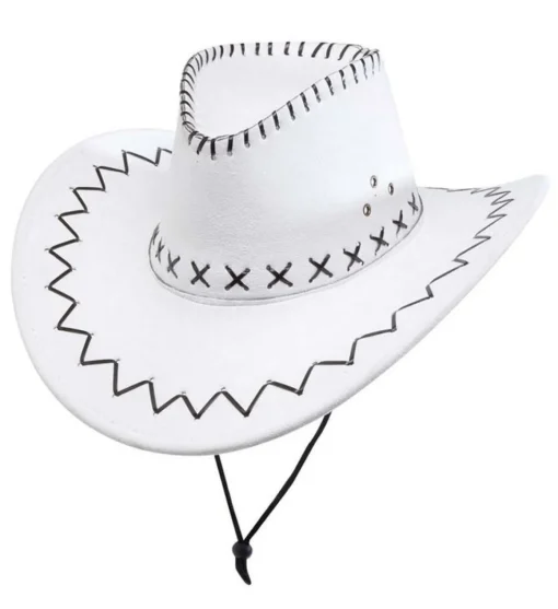 Jesse Cowboyhatt Hvit