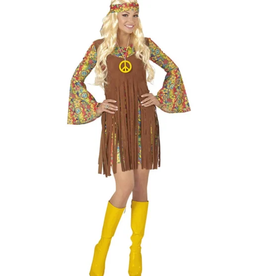 Jordens Hippie Kjole Kostyme