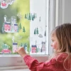 Juleby og Nisse Vindusklistremerker