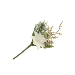 Julegren med Hvit Julestjerne