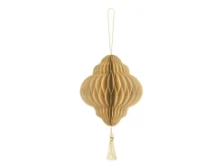 Julepynt Honecomb Dråpe Beige