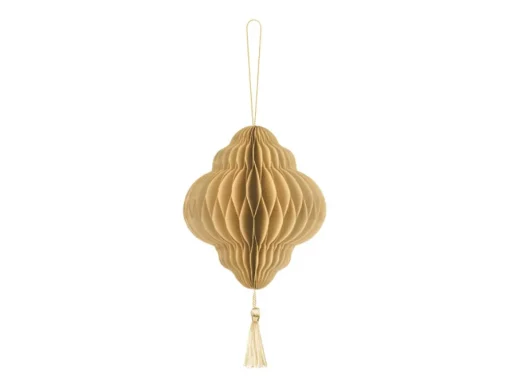 Julepynt Honecomb Dråpe Beige