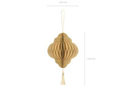 Julepynt Honecomb Dråpe Beige