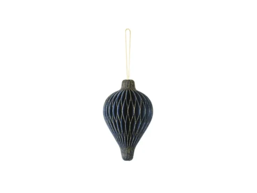 Julepynt Honecomb Ornament Marineblå
