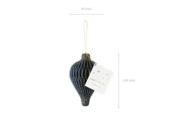Julepynt Honecomb Ornament Marineblå